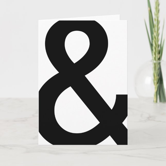 Tarjeta Signo "&" Notecards (Anverso)
