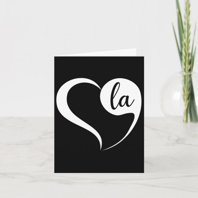 Tarjeta Signos de puntuación Corazón Coma La Harris Señora (Anverso)