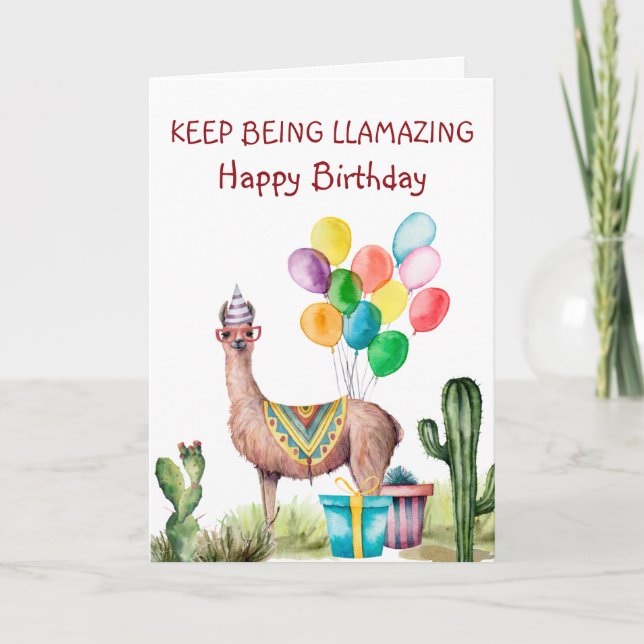 Tarjeta Sigue llamando cumpleaños (Anverso)