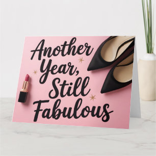 Tarjeta Sigue siendo fabuloso: Gráfico de saludo con lápiz