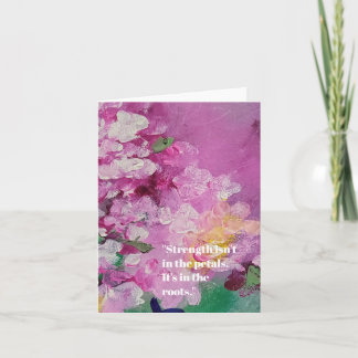 Tarjeta Sigue siendo mi capa favorita: floral abstracto at