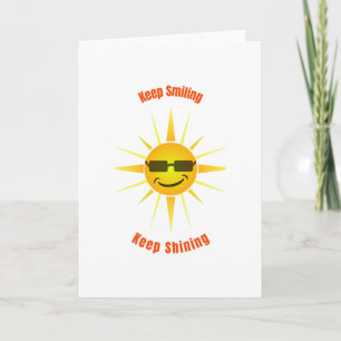 Tarjeta Sigue sonriendo y brillando