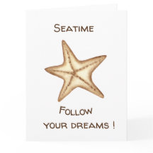 Sigue tus sueños acuarela Seatime Estrella de mar