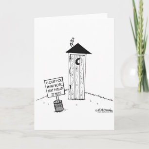 Tarjeta Siguiente Personalizado de Outhouse 22 Miles Outho