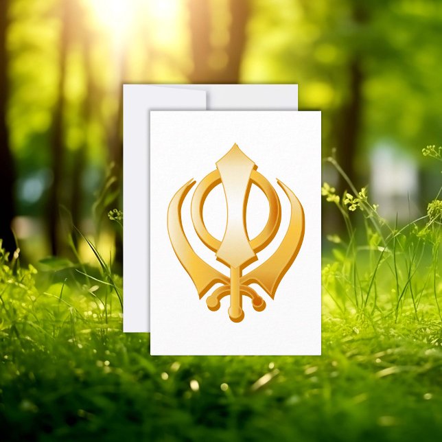 Tarjeta Sikh Gracias (Sikh Thank You Card. Not by email, not pre-printed. Write it by hand. They will love you for it.)