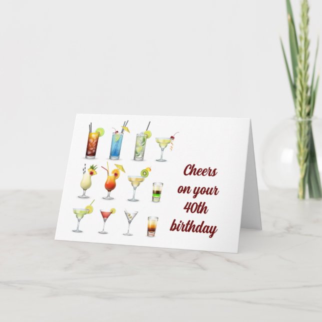 TARJETA SILENCIAS EN SU **40º CUMPLEAÑOS** (Anverso)