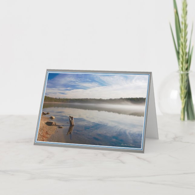 Tarjeta Silencio: Charca de Walden--el estar en comunión (Anverso)