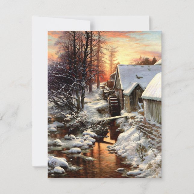 Tarjeta Silencio de la nieve de Joseph Farquharson (Anverso)