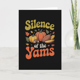 Tarjeta Silencio De Los Ñames Acción De Gracias Chiste Div