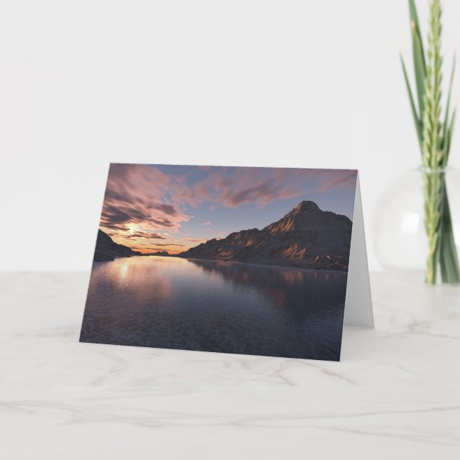 Tarjeta Silencio del atardecer (Anverso)