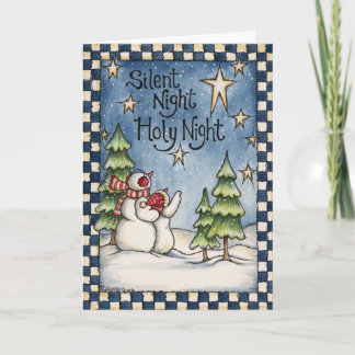 Tarjeta silenciosa del día de fiesta del navidad