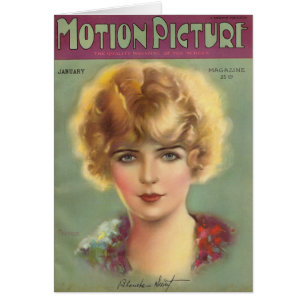 Tarjeta silenciosa dulce de la estrella de Blanche