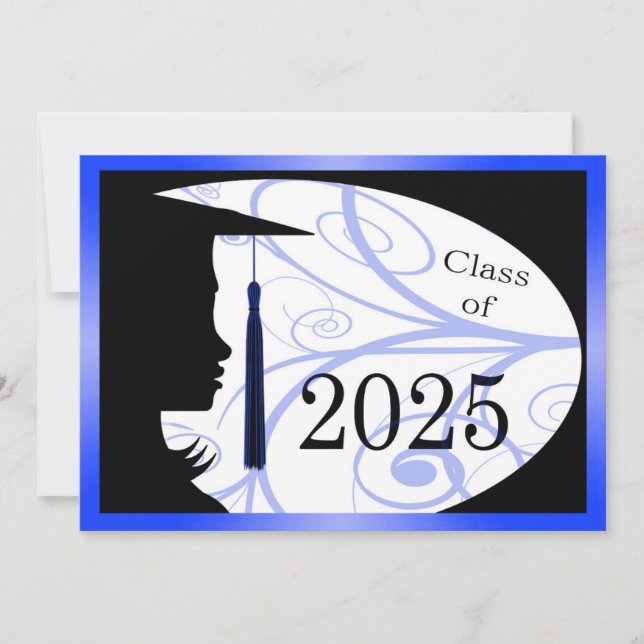 Tarjeta Silhouette 2025 azul y negro (Anverso)