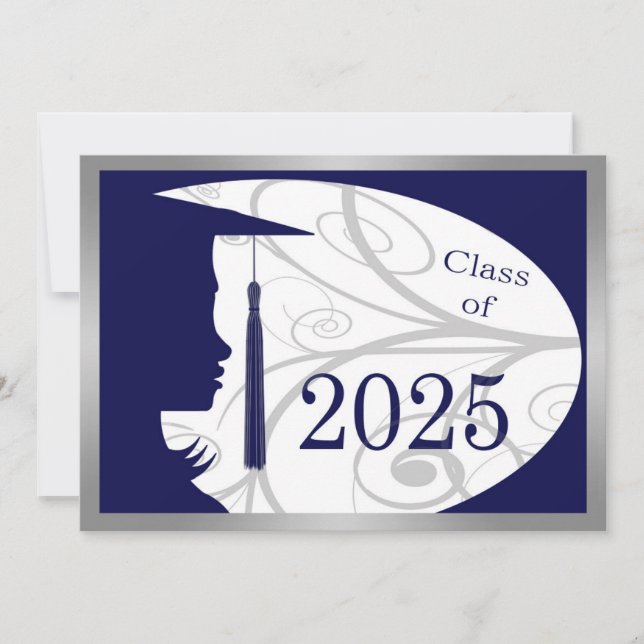 Tarjeta Silhouette 2025 azul y plata (Anverso)