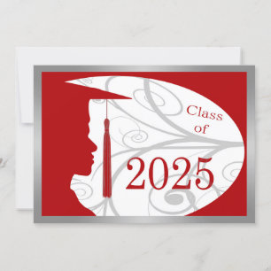 Tarjeta Silhouette 2025 Silver y Red Man