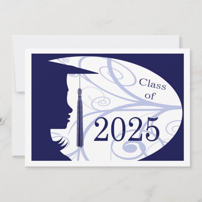Tarjeta Silhouette azul y blanca 2025 (Anverso)
