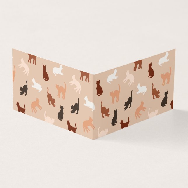 Tarjeta Silhouette de gato (Exterior)