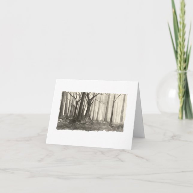 Tarjeta Silhouette Forest (Anverso)