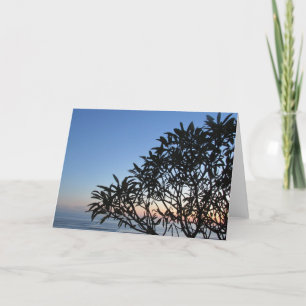 Tarjeta silhouette serene