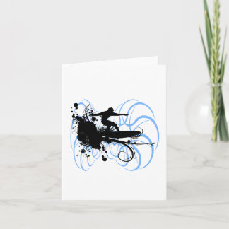 Tarjeta Silhouette Surfer