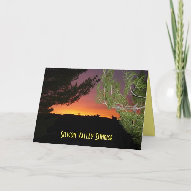 Tarjeta Silicon Valley Sunrise (Anverso)