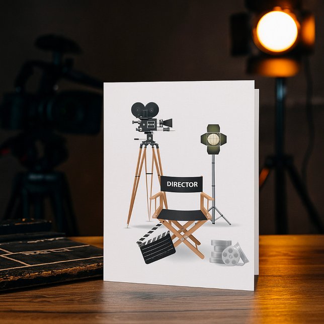 Tarjeta Silla de director de cine y conjunto de cámara de  (Subido por el creador)