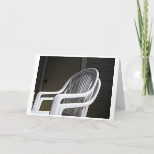 Tarjeta Sillas de plástico acopladas