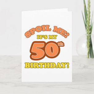 Tarjeta Silly 50.º cumpleaños presente