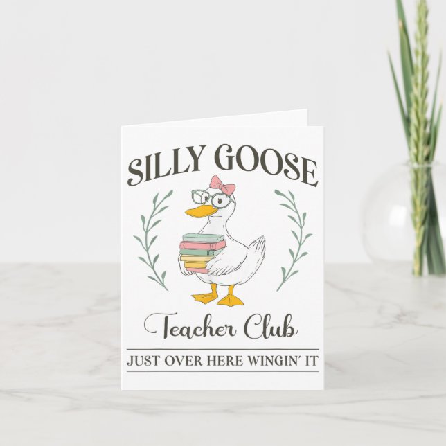 Tarjeta Silly Goose Teacher Club _1 (Anverso)