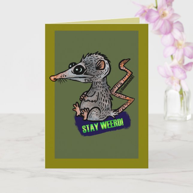 Tarjeta silly opossum (Orquídea)
