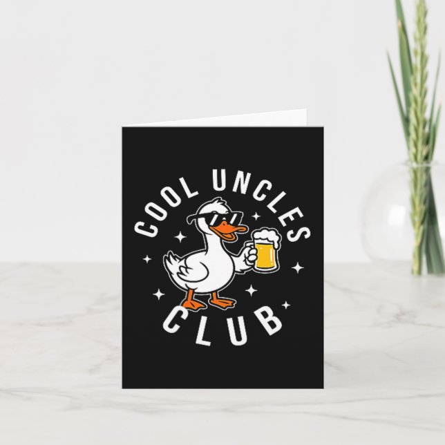 Tarjeta Silly Uncle Goose Cool Uncles Club Shirt Men Uncle (Anverso)