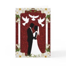 Silueta de boda romántica de novia y novio