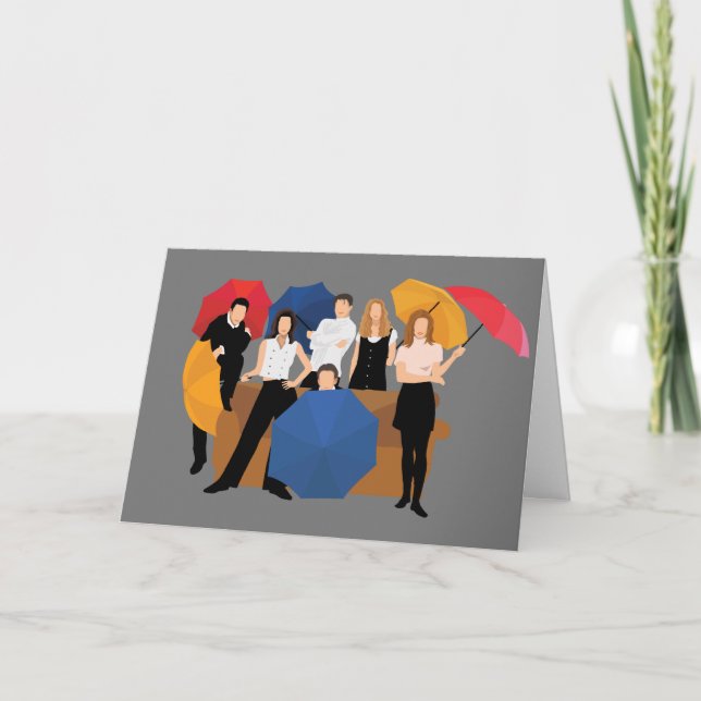 Tarjeta Silueta de caracteres FRIENDS™ (Anverso)