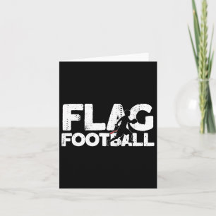 Tarjeta Silueta De Fútbol De Bandera En Fútbol De Bandera