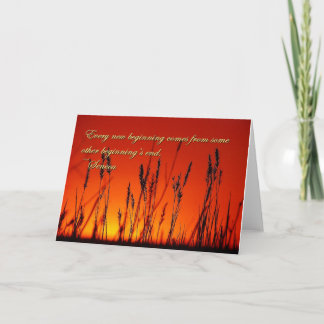 Tarjeta Silueta de sol Inspiradora