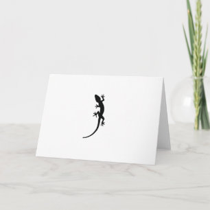 Tarjeta Silueta del lagarto