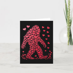 Tarjeta Silueta grande corazón de San Valentín para hombre