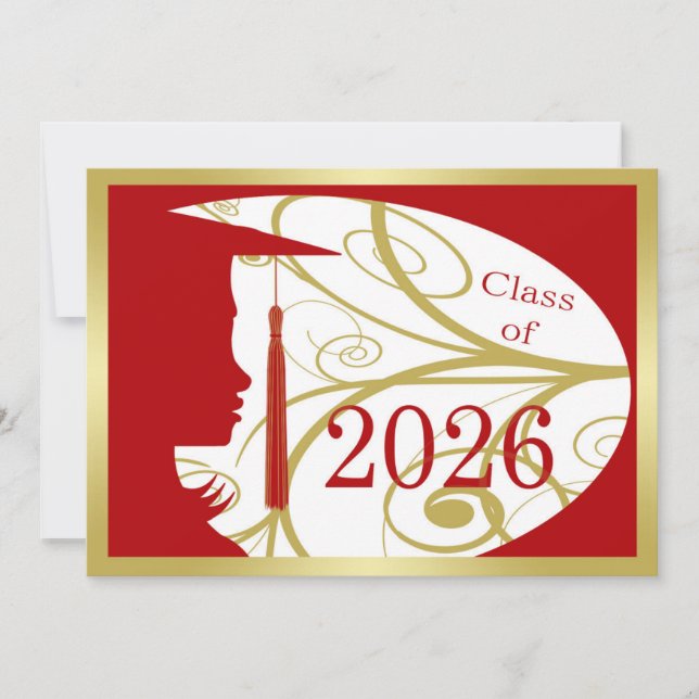 Tarjeta Silueta Roja y Dorada 2026 (Anverso)