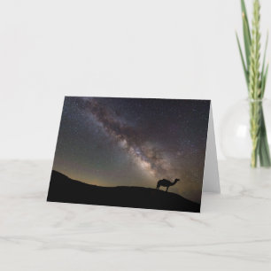 Tarjeta Silueta y Milkyway del camello