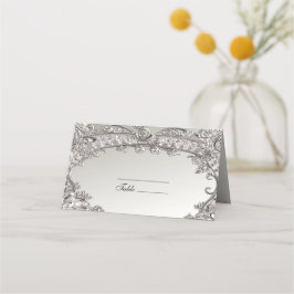 Tarjeta Silver Ornate Modern Place