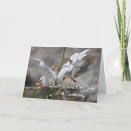 Tarjeta Silvestre Lilies Personalizado Aniversario del Bod