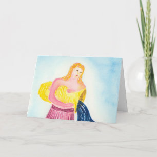 Tarjeta Símbolo Aquarius Blue Zodiac Cumpleaños