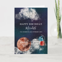 Símbolo Aries Zodiac Cumpleaños Personalizado