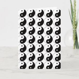 Tarjeta Símbolo chino Yin Yang Tai Ji