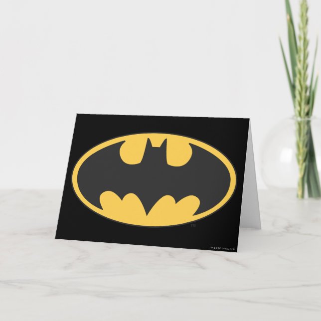 Tarjeta Símbolo de Batman | Logotipo Oval (Anverso)