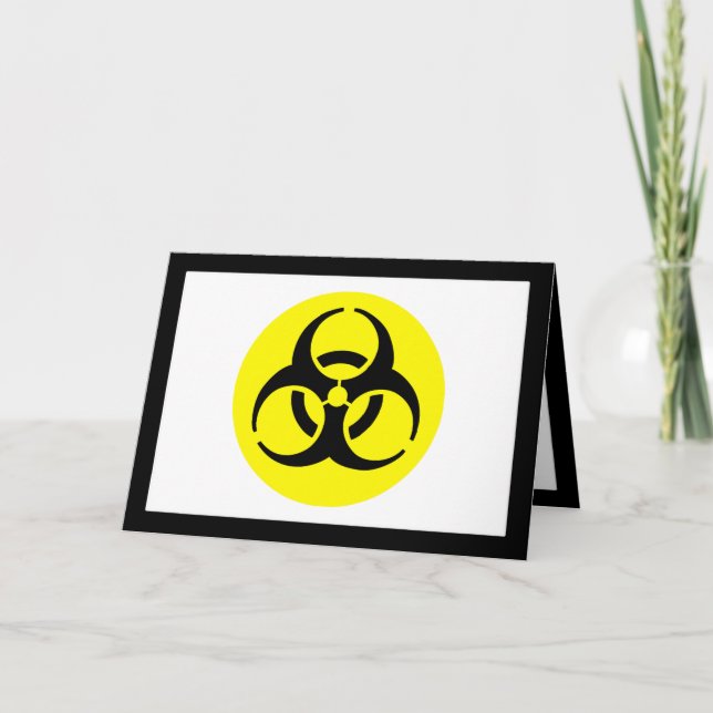 Tarjeta Símbolo de BioHazard (Anverso)