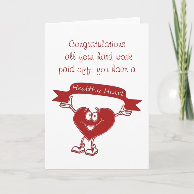 Tarjeta Símbolo de concienciación sobre cardiología del ho (Anverso)