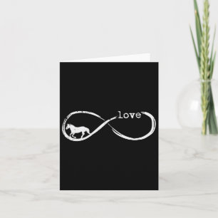 Tarjeta Símbolo de infinito caballo amor Hombres que viaja
