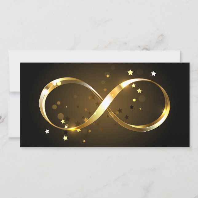 Tarjeta Símbolo de infinito dorado (Anverso)