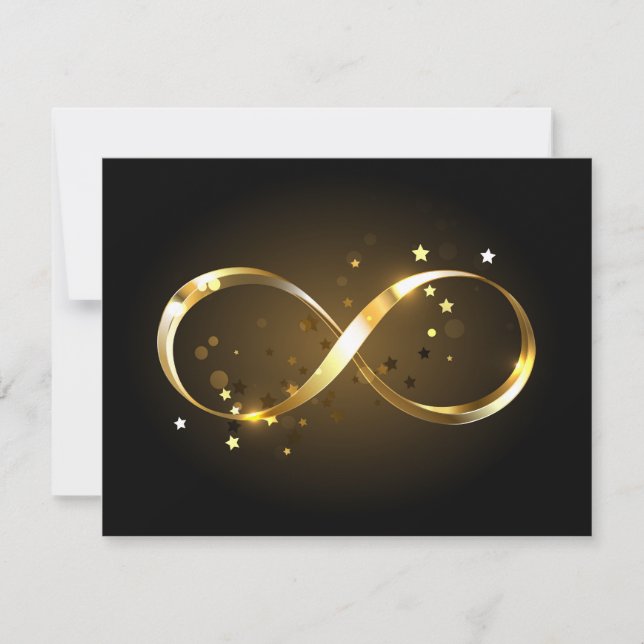 Tarjeta Símbolo de infinito dorado (Anverso)